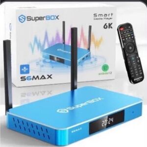 SuperBox S6 Max Blue Streaming Device